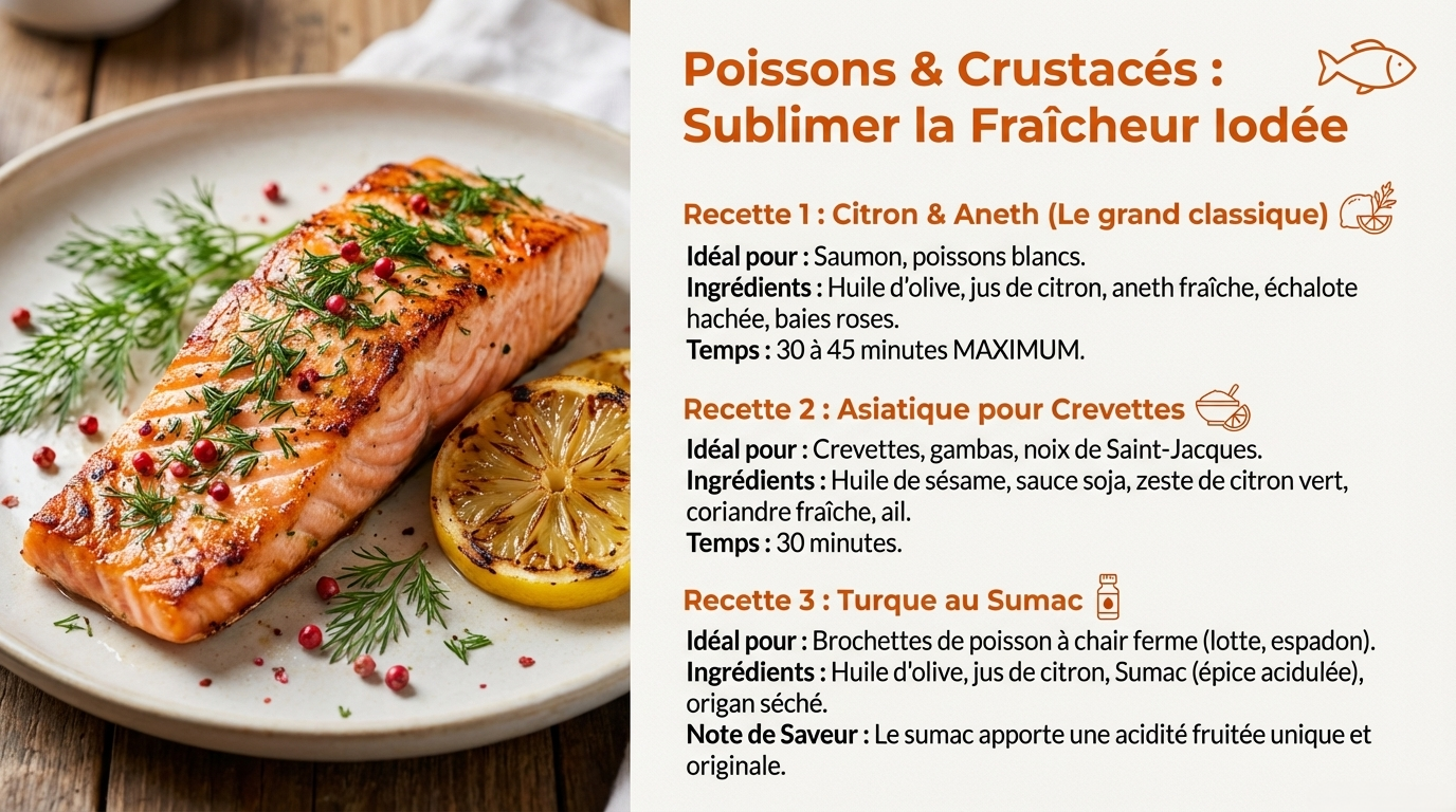 Poisson et marinade
