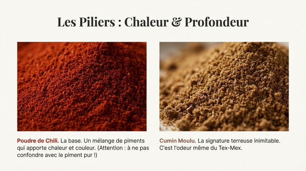 Les épices pour tacos