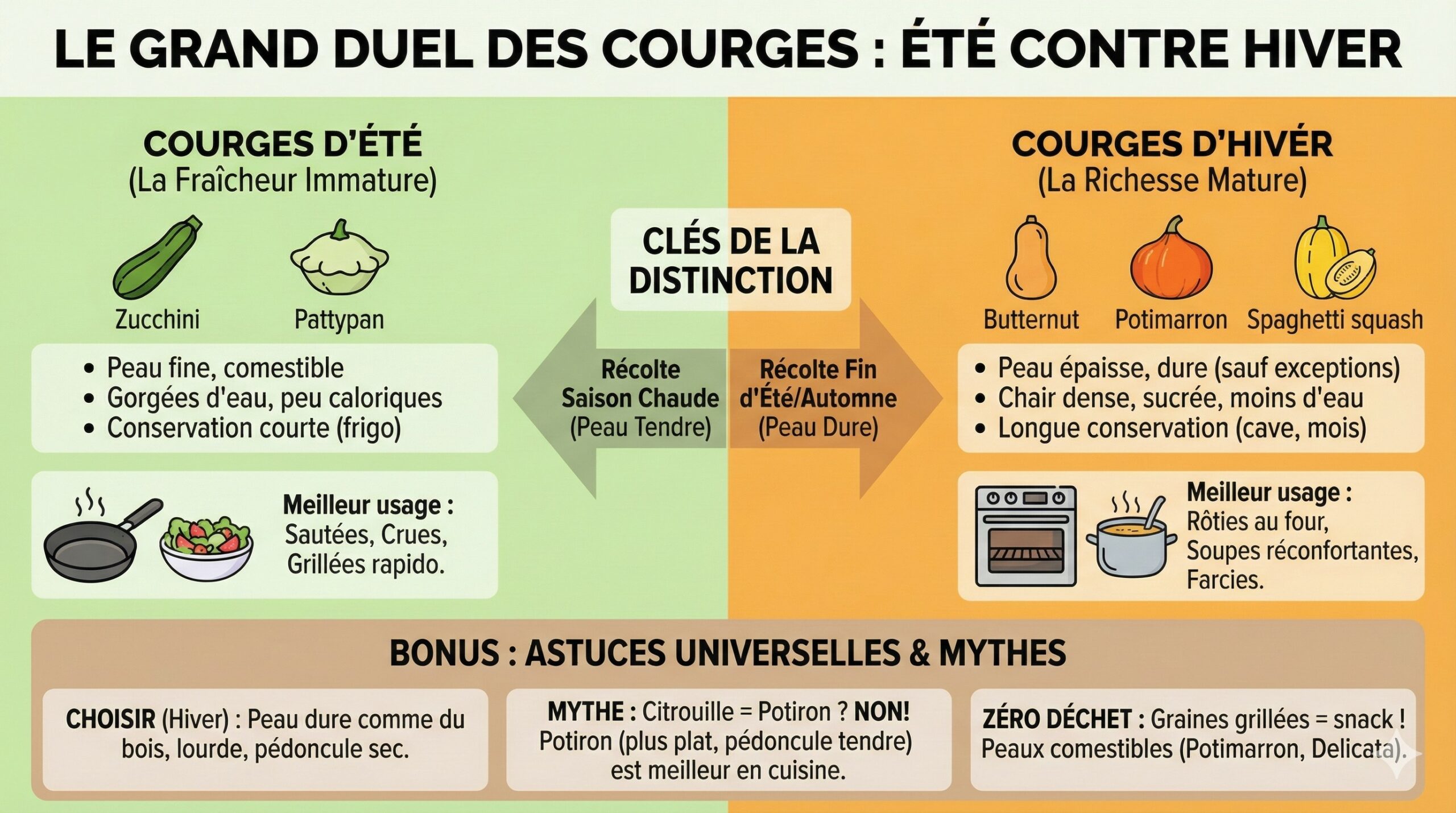3 façons délicieuses de cuisiner les courges
