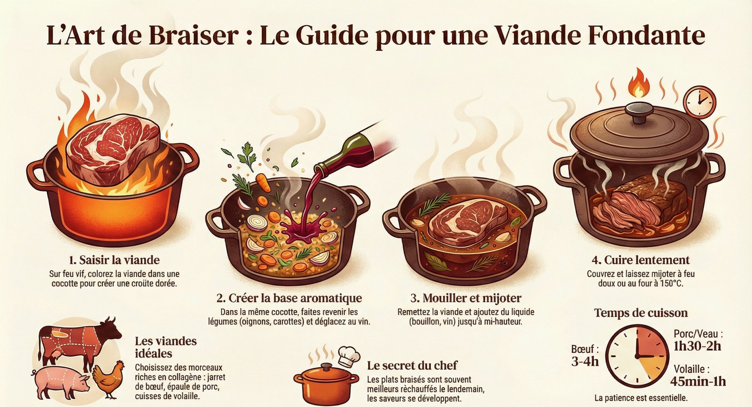 Comment braiser la viande comme un chef
