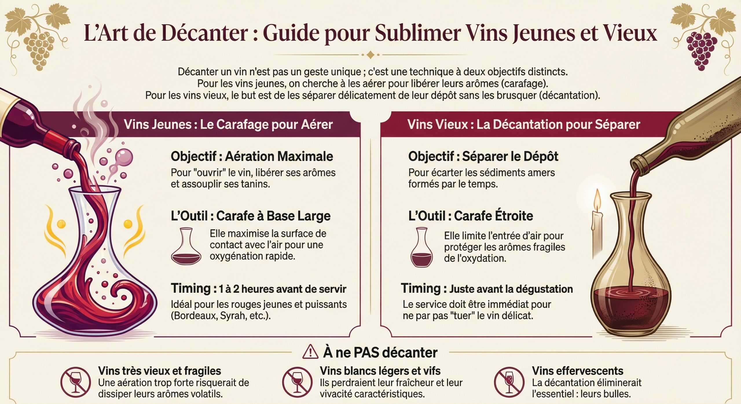 Comment décanter un vin étape par étape 