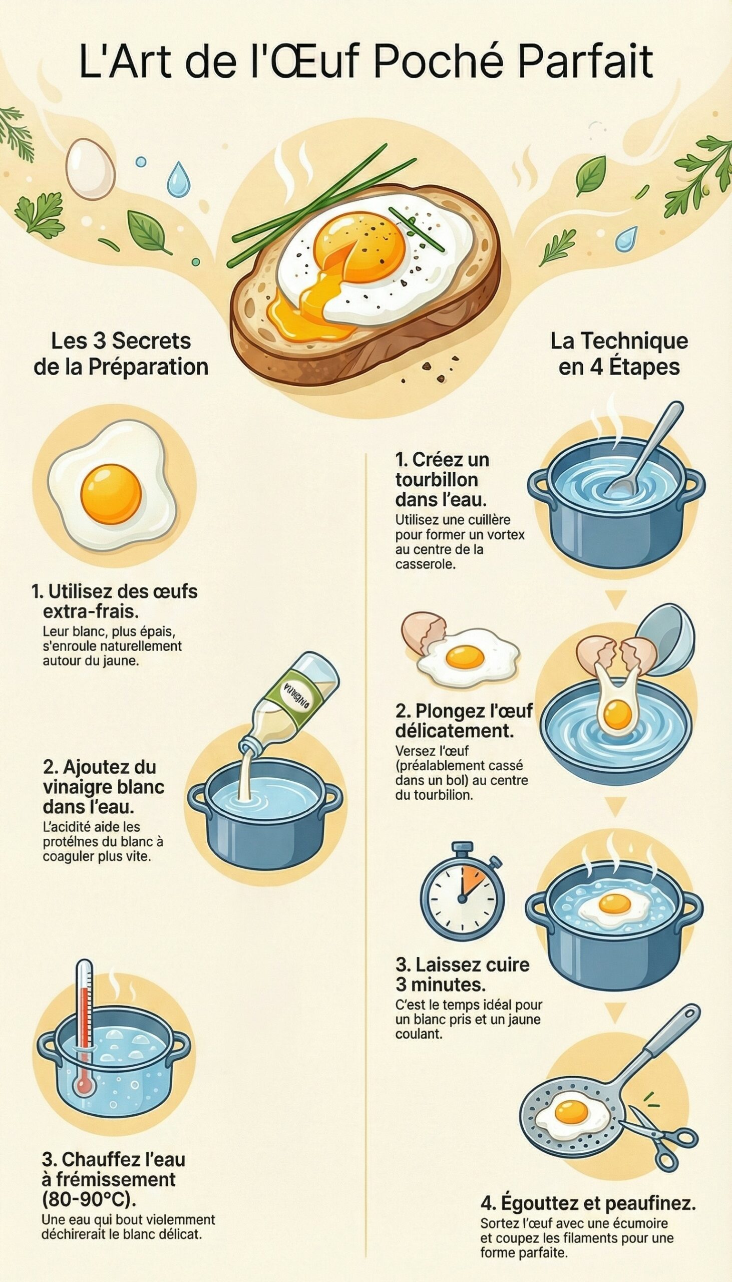 Comment réussir des oeufs pochés parfaits et inratables