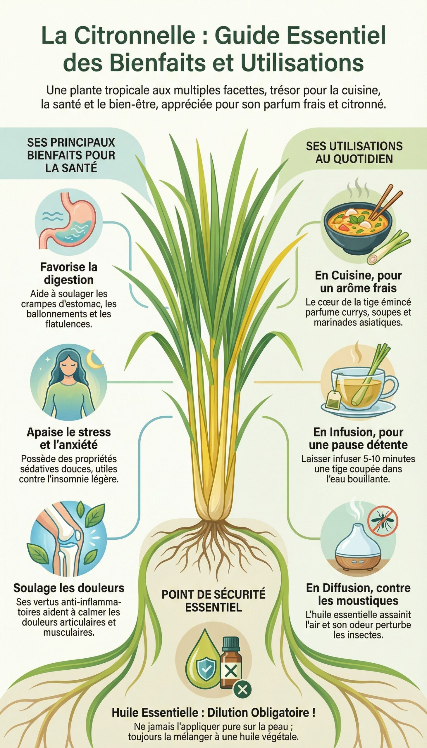 Comment utiliser la citronnelle fraîche en cuisine et pour notre santé