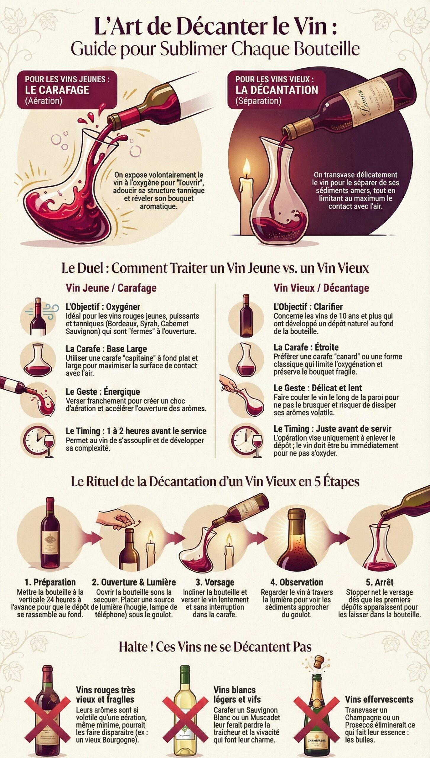 Décanter le vin pourquoi et comment améliorer les vins les meilleurs astuces