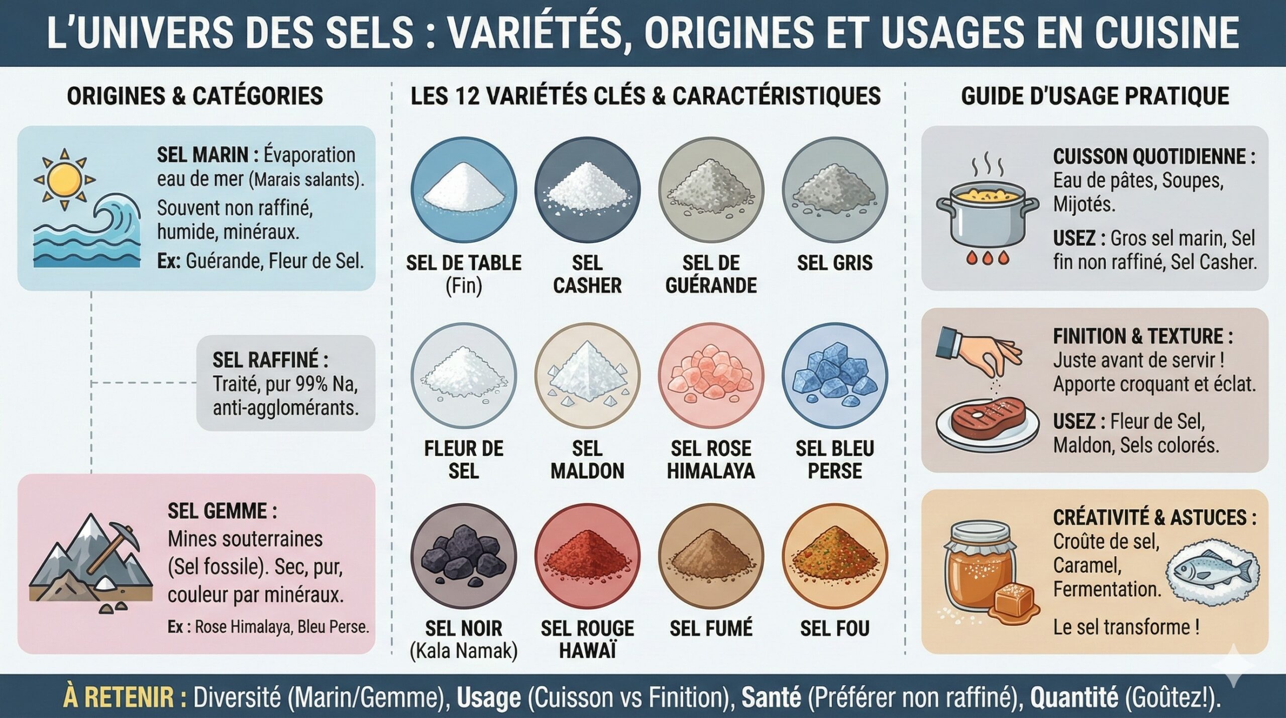 Guide ultime pour savoir quel Sel choisir pour cuisiner