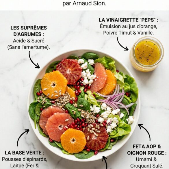 La salade d'agrumes vitaminée & sa vinaigrette aux épices du monde recette pour l'hiver