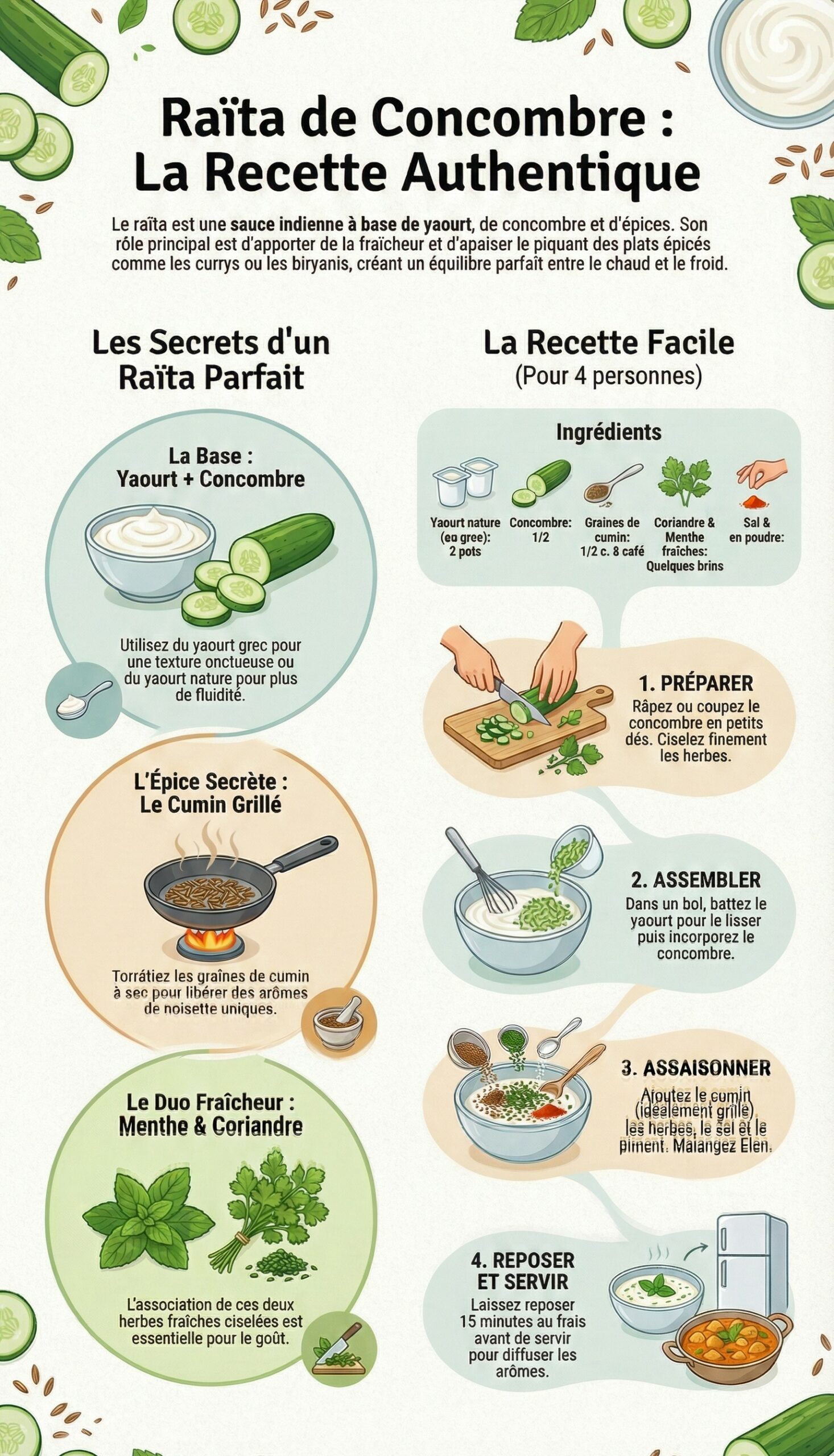 Le Raïta de Concombre