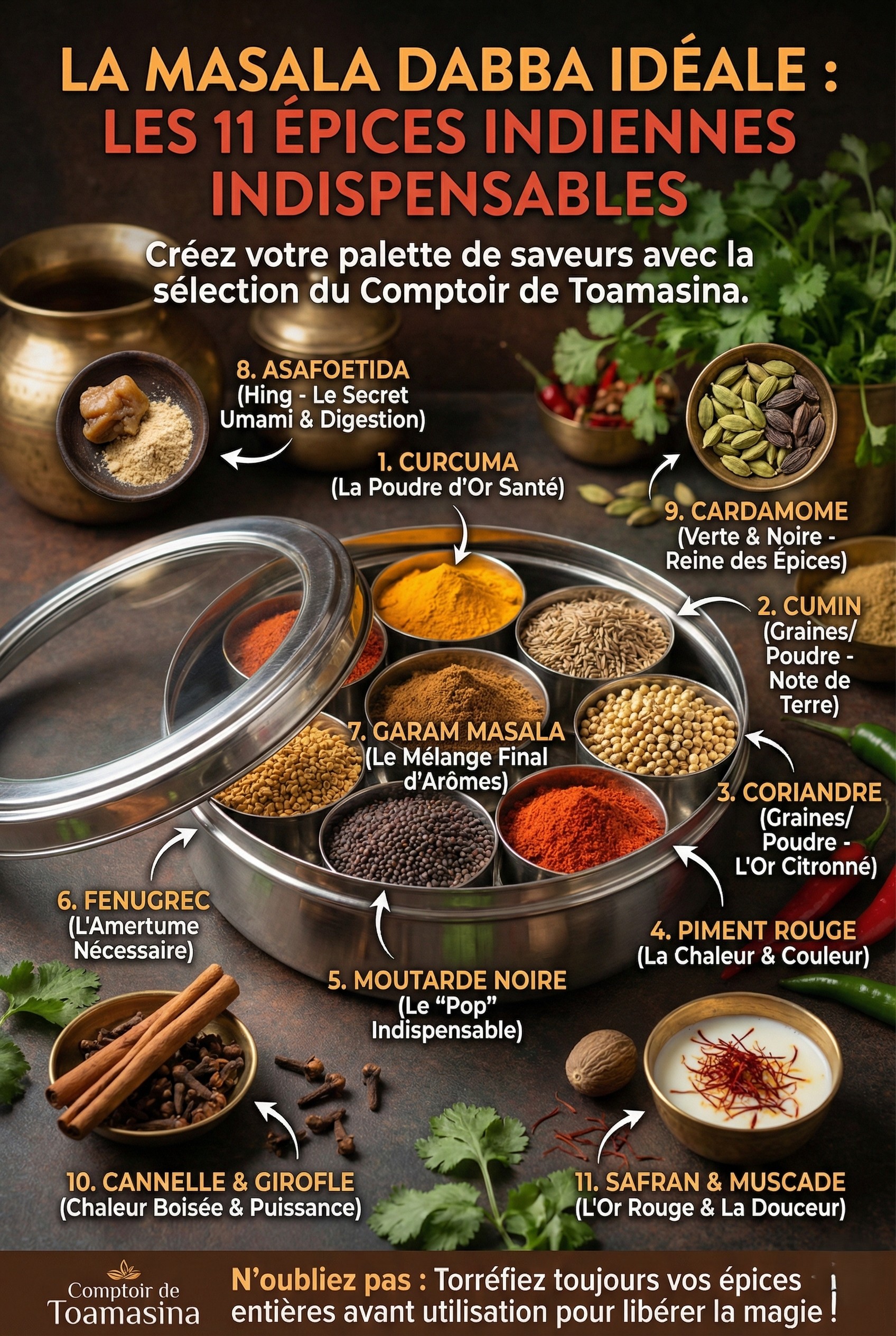 Le Top 11 des Épices pour une Cuisine Indienne Authentique