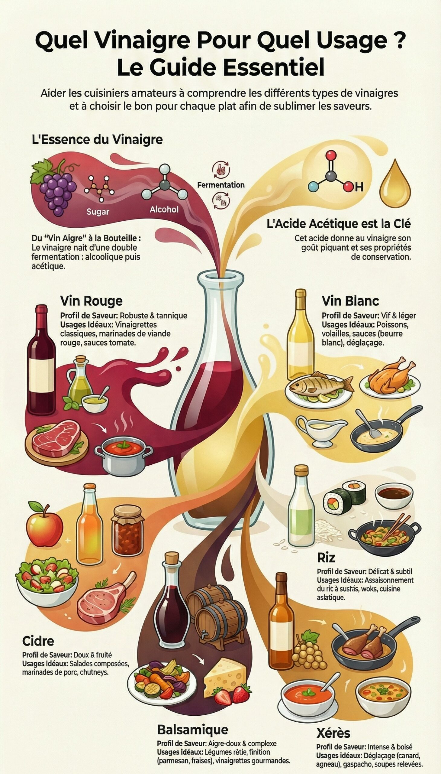 Qu'est-ce que le vinaigre et comment est-il fabriqué ?