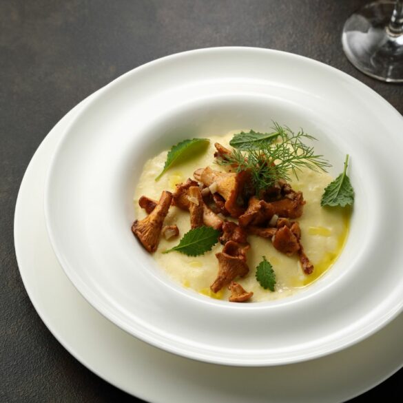 Recette de Polenta Crémeuse aux Champignons