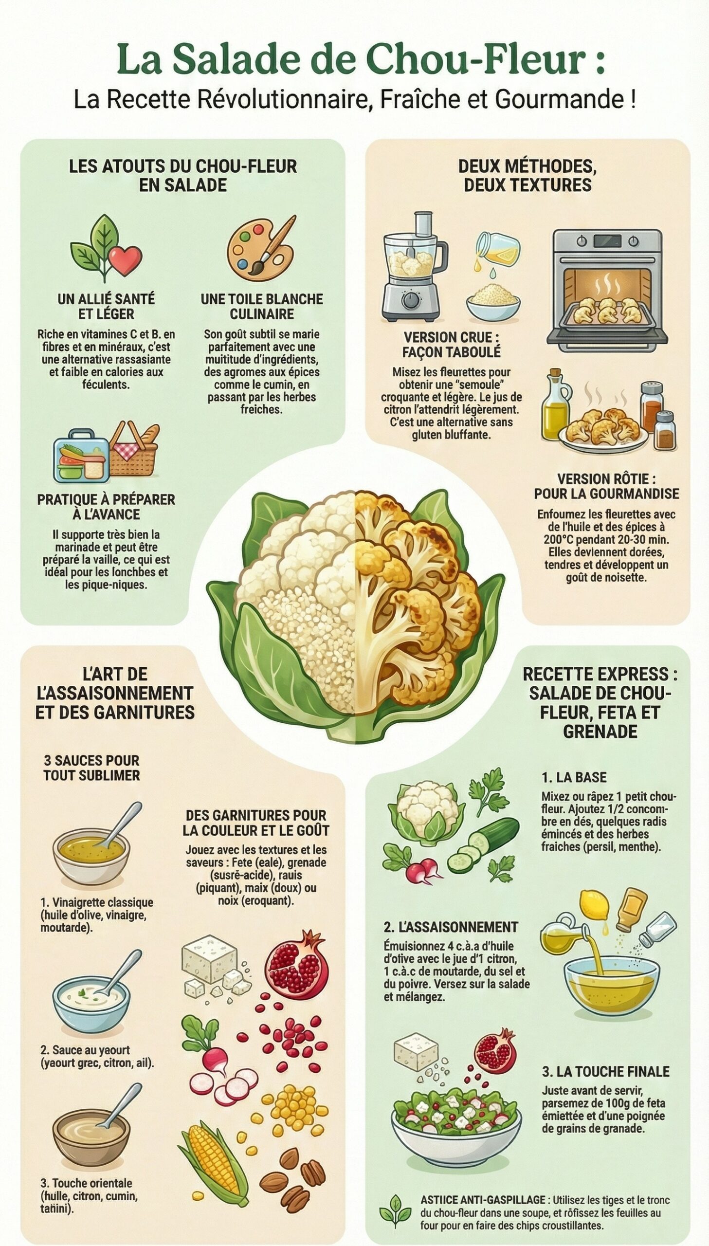 Salade de Chou-Fleur Croquante