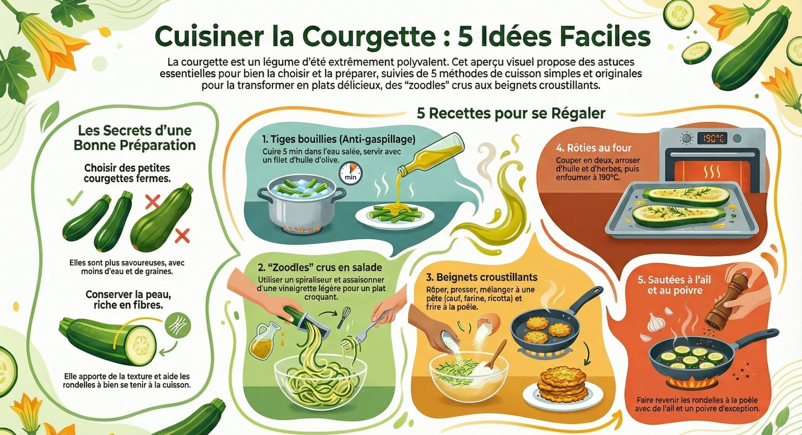 bien utiliser les courgettes