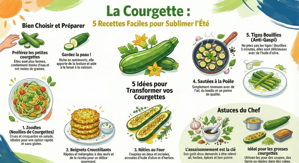 Des courgettes de saison, base de la soupe froide