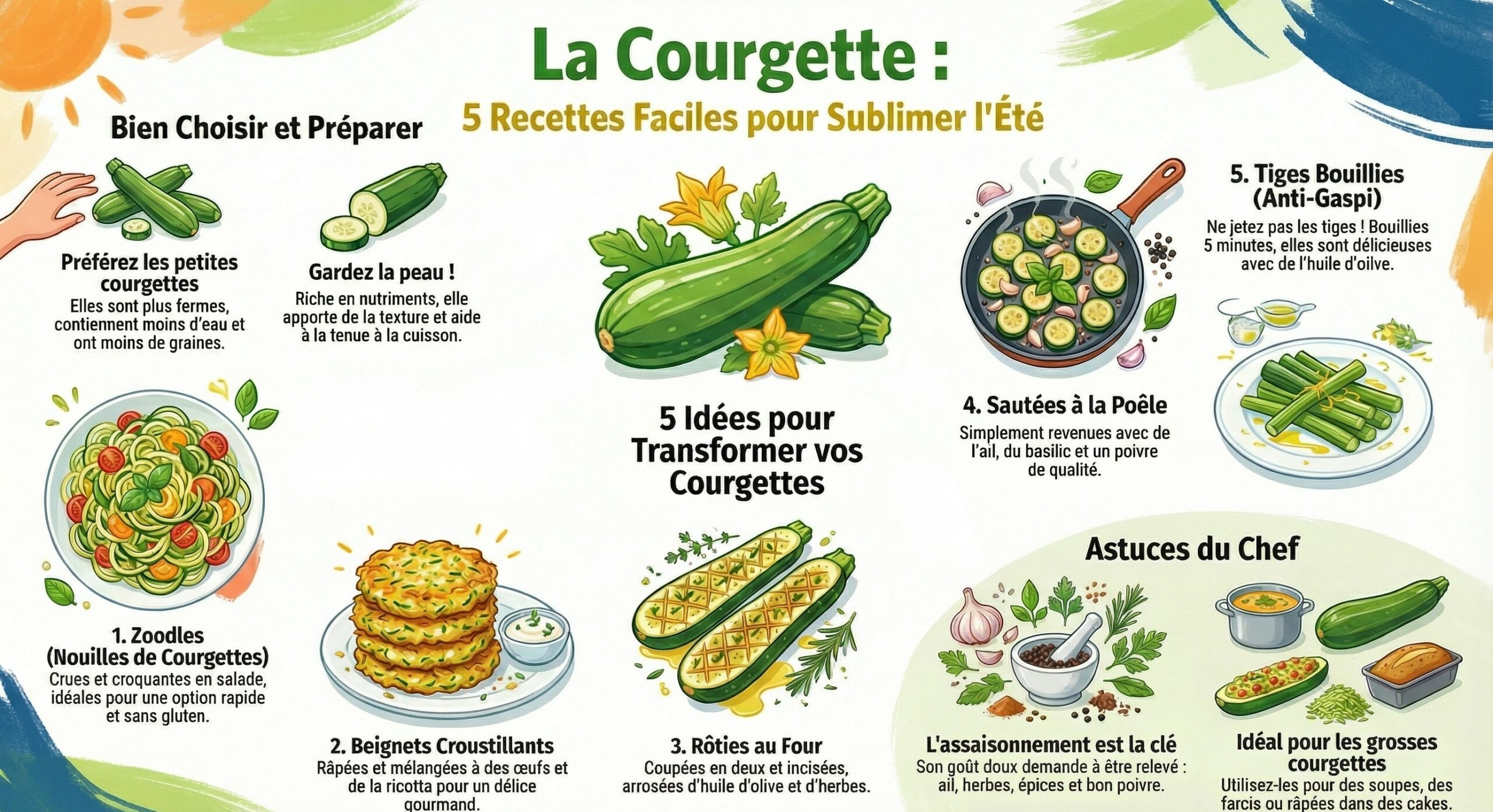 comment cuisiner une courgette en été et en hiver