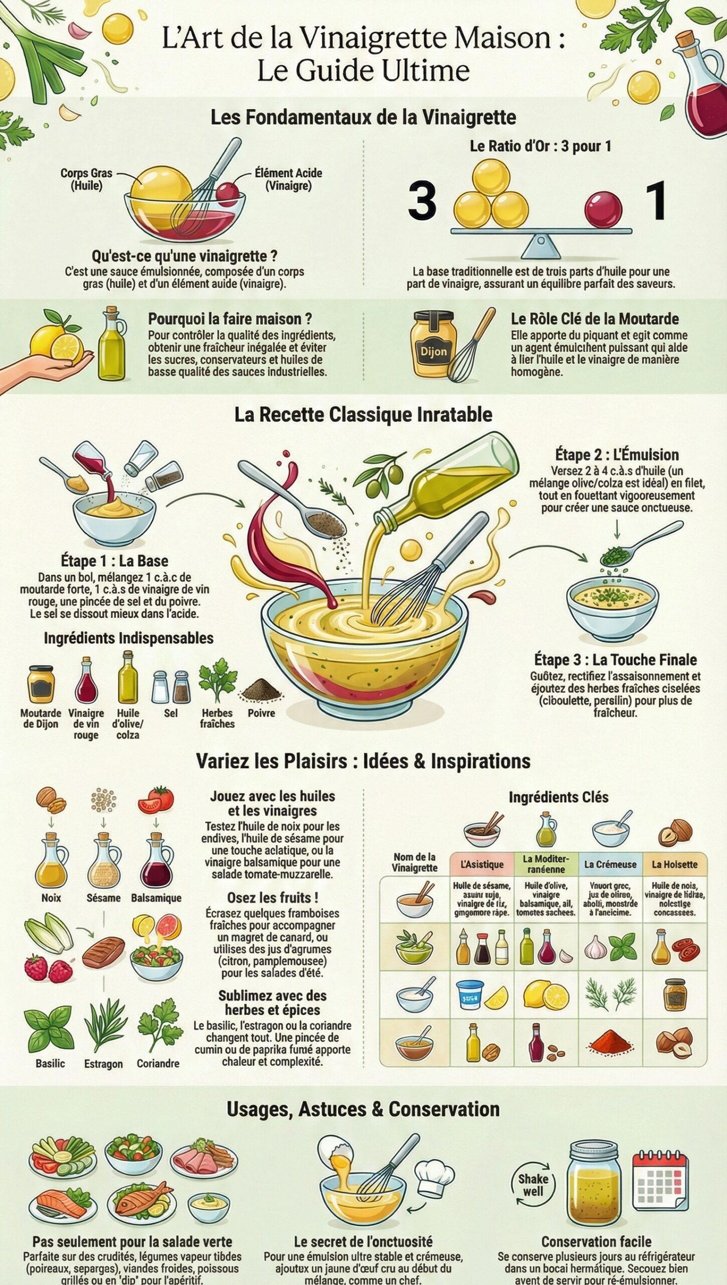 comment faire une bonne vinaigrettre maison