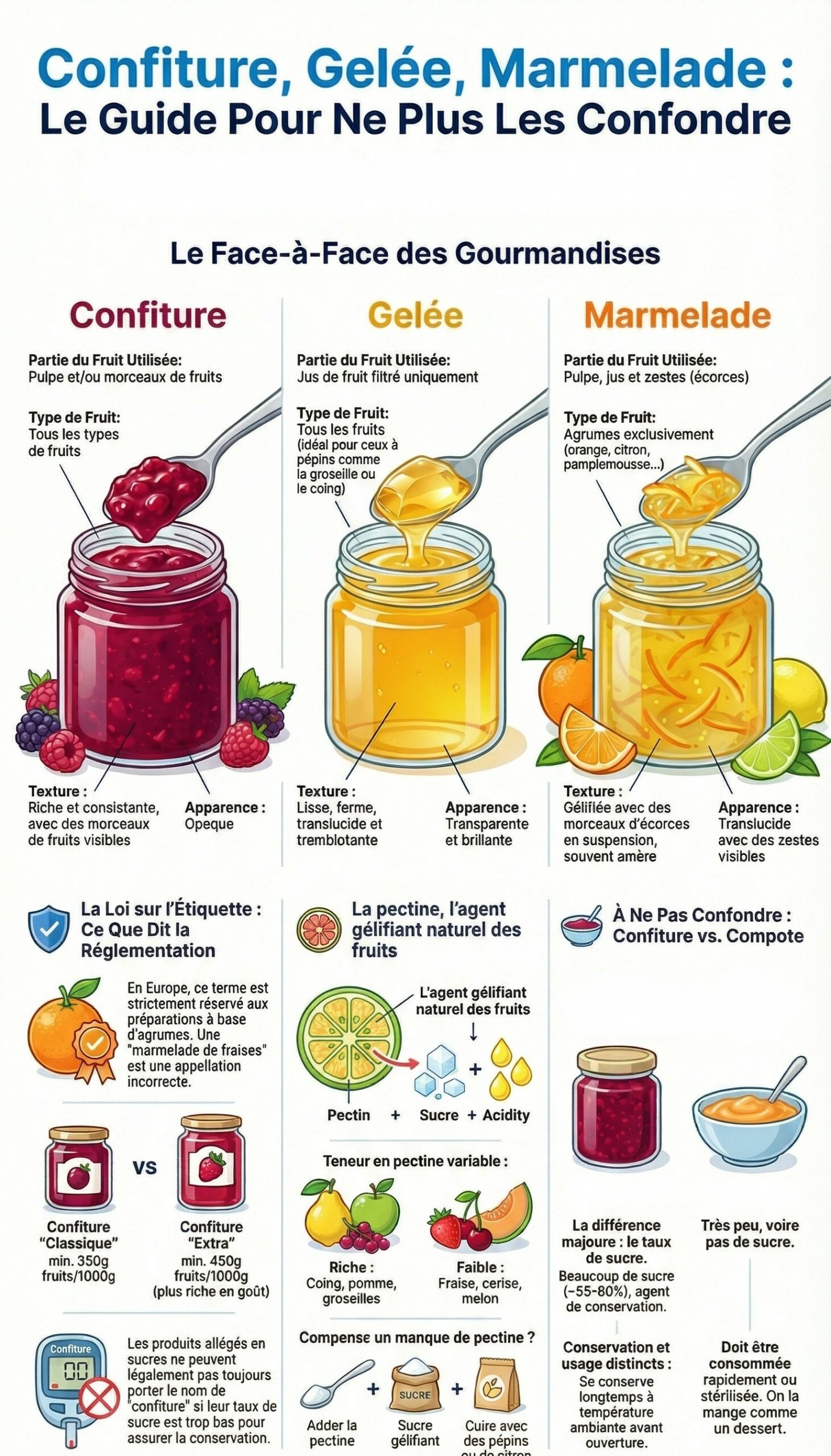 Qu'est-ce que la confiture exactement et comment est-elle préparée ?