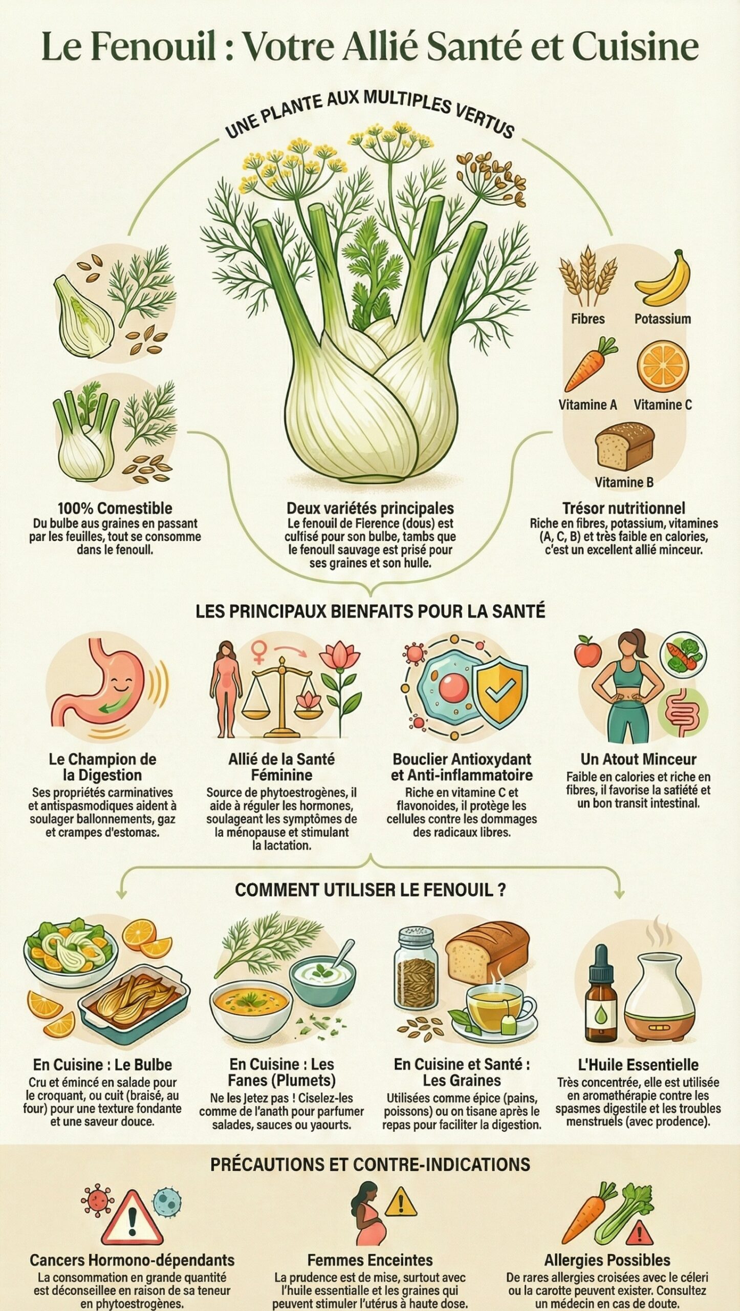 Tout Savoir sur le Fenouil : Les nombreux bienfaits pour la santé et comment le cuisiner.