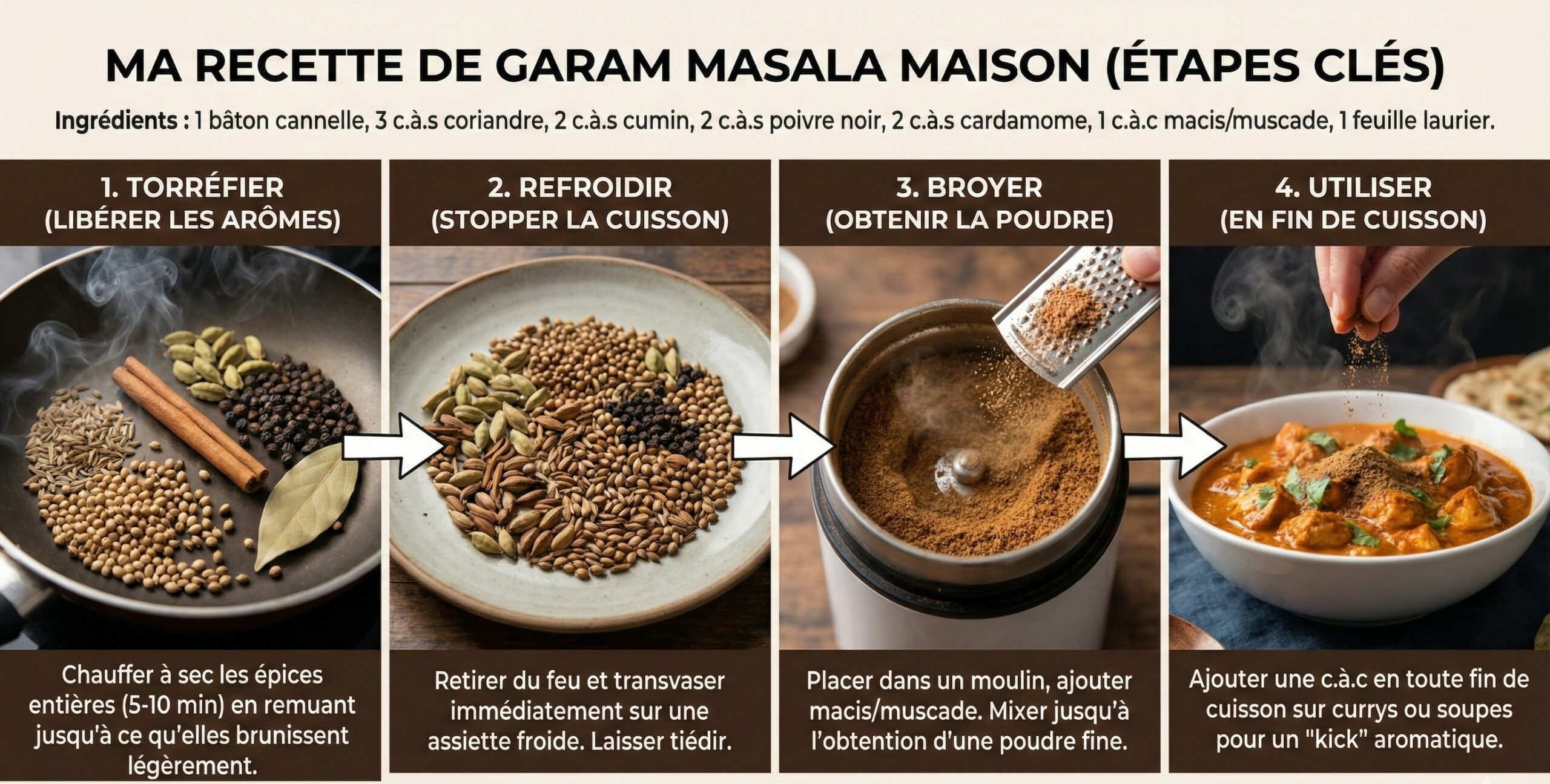 garam masala comment l'utiliser et le fabriquer