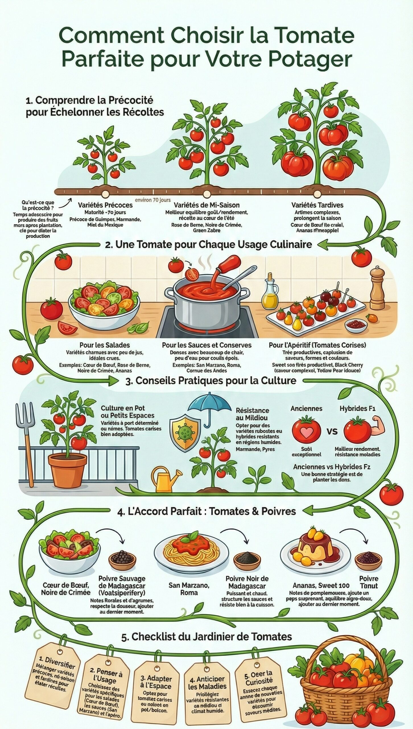 Quelles sont les variétés de tomates précoces à cultiver absolument ?