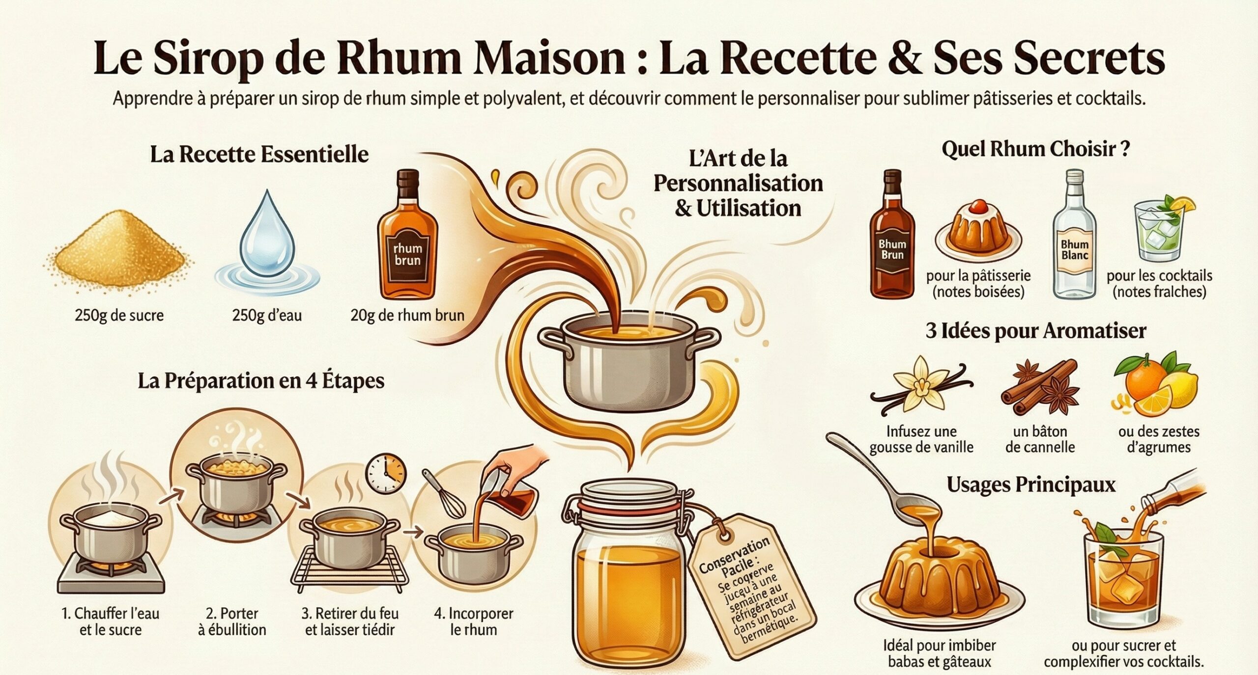 Comment aromatiser votre sirop avec de la vanille et de la cannelle ?