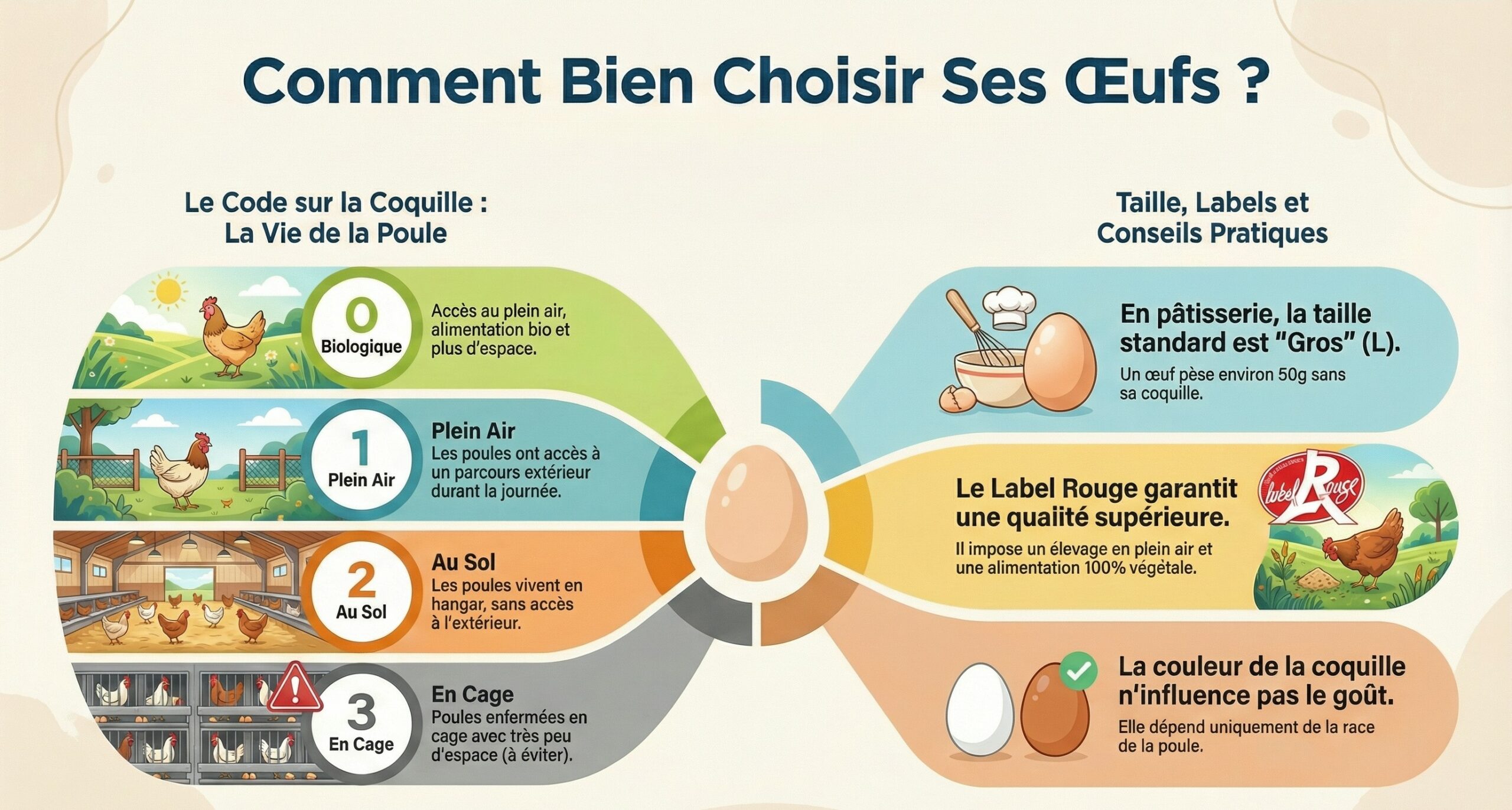 Résumé : Bien choisir ses œufs pour la cuisine