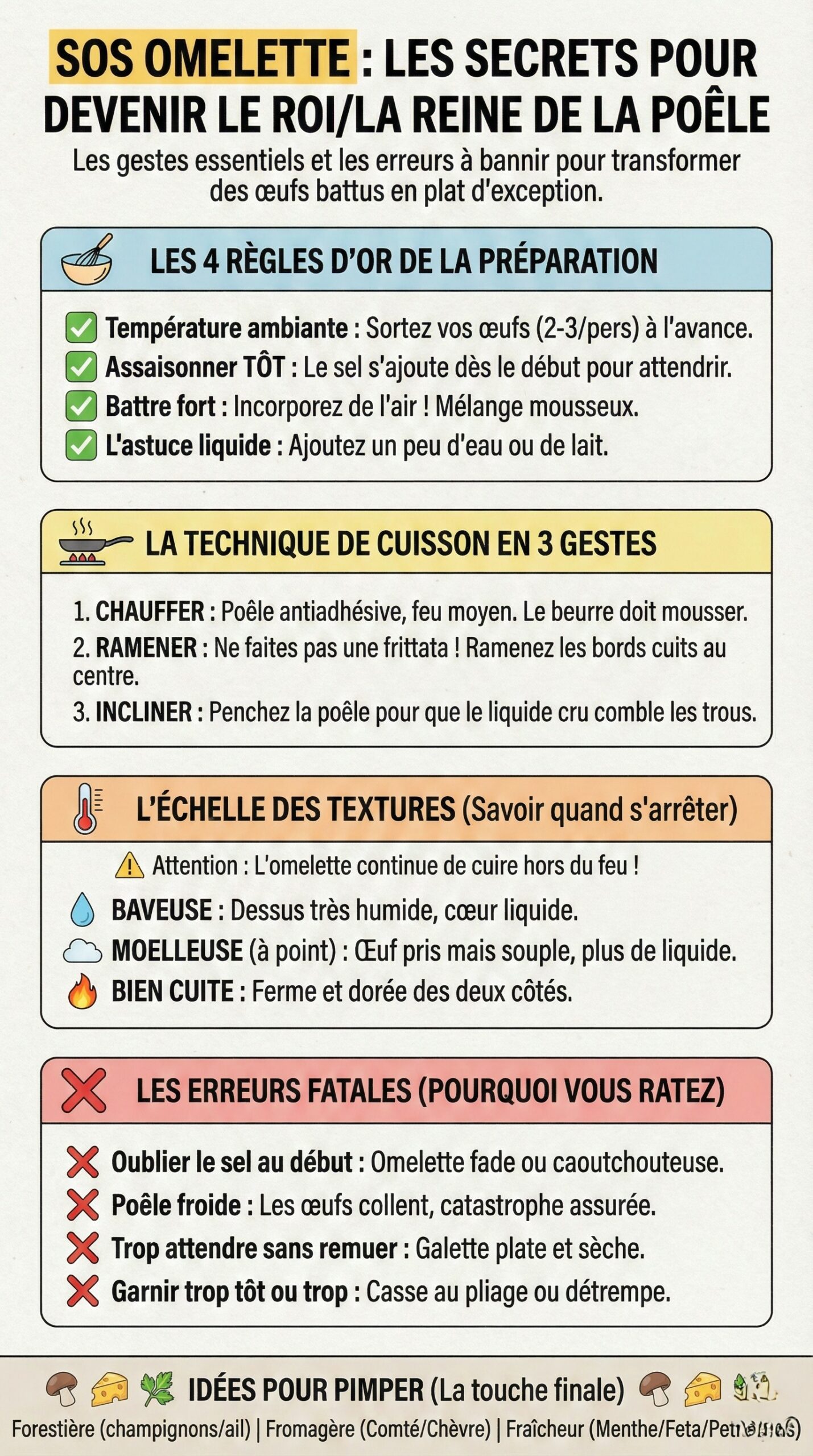 Comment Réussir une Omelette Parfaite