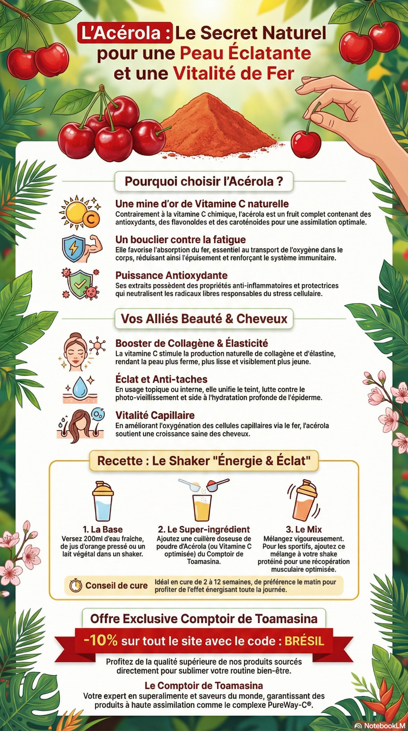 L’Acérola Le Secret de Vitalité du Brésil et ses Bienfaits Miraculeux pour la Peau