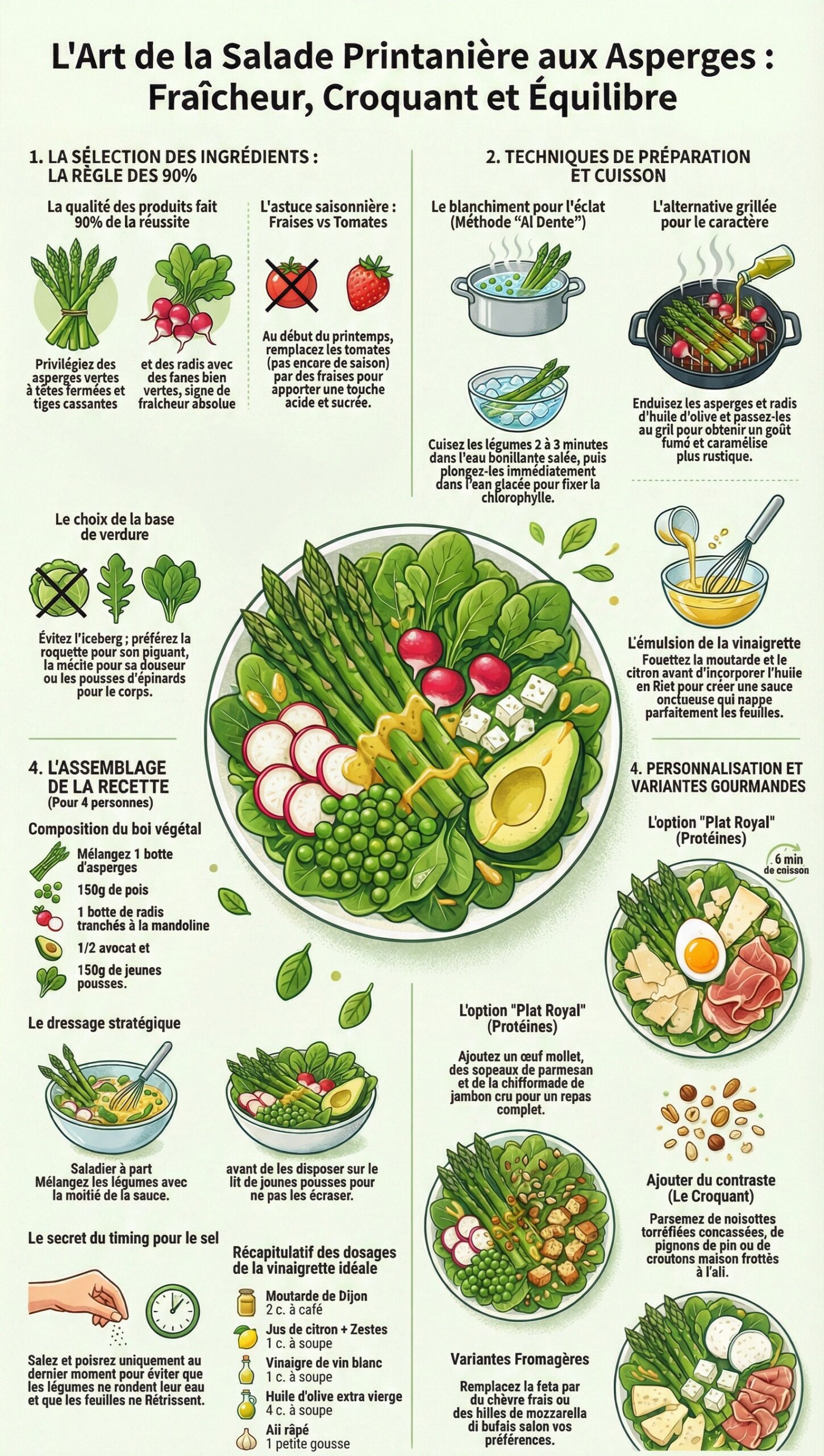 Salade de printemps aux asperges