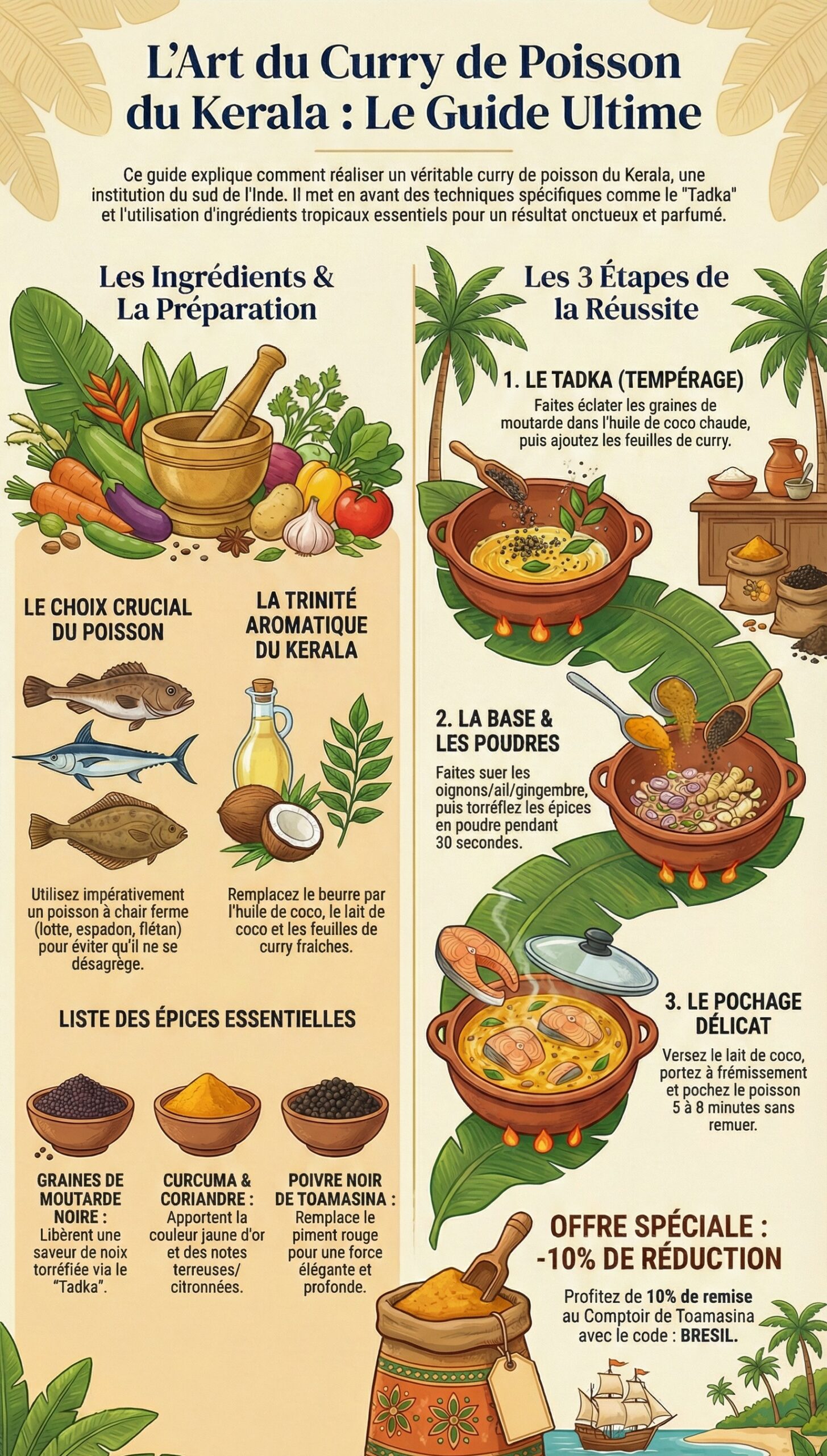 Recette de Curry de poisson du Kerala