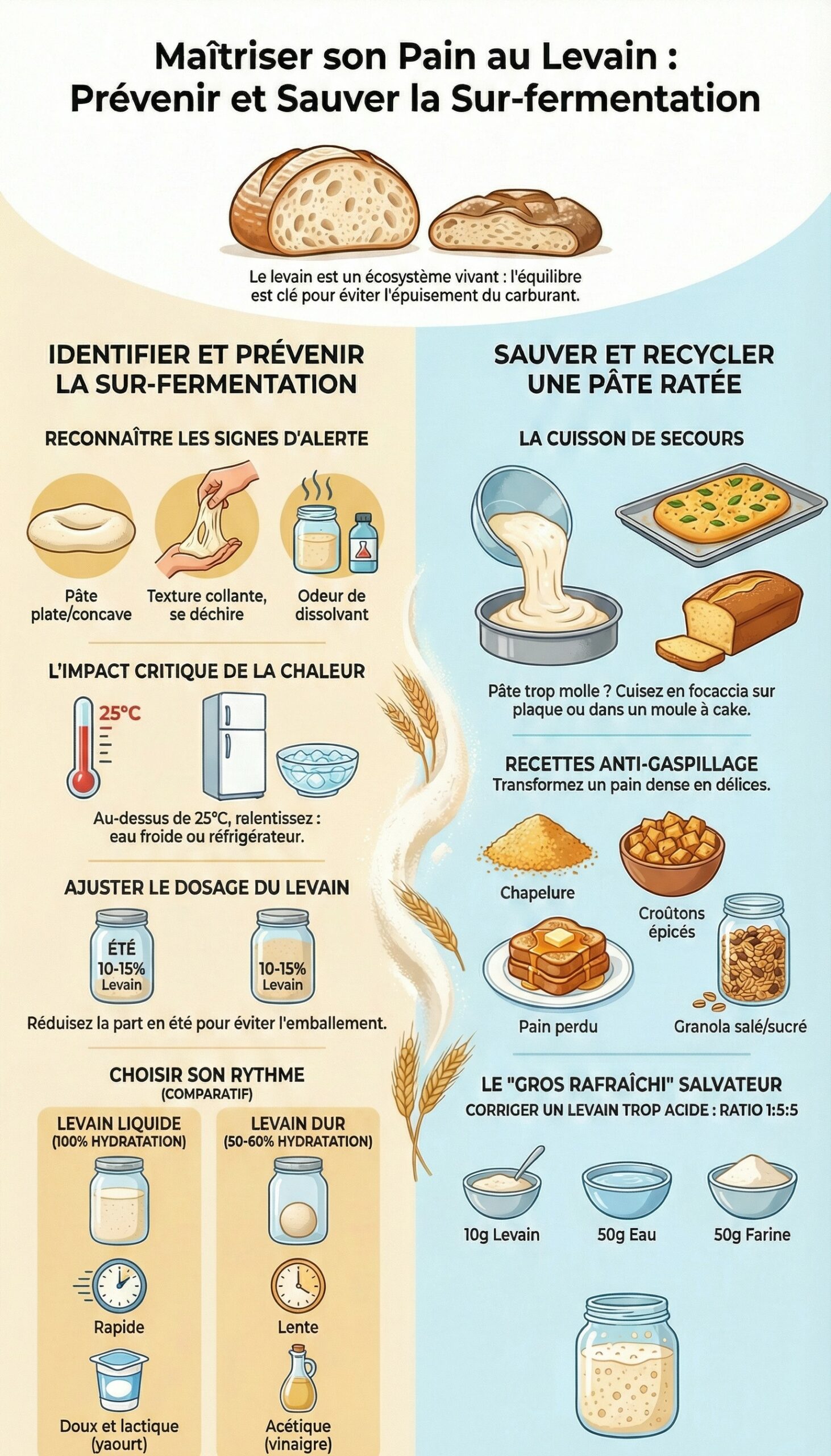 maitriser un pain au levin