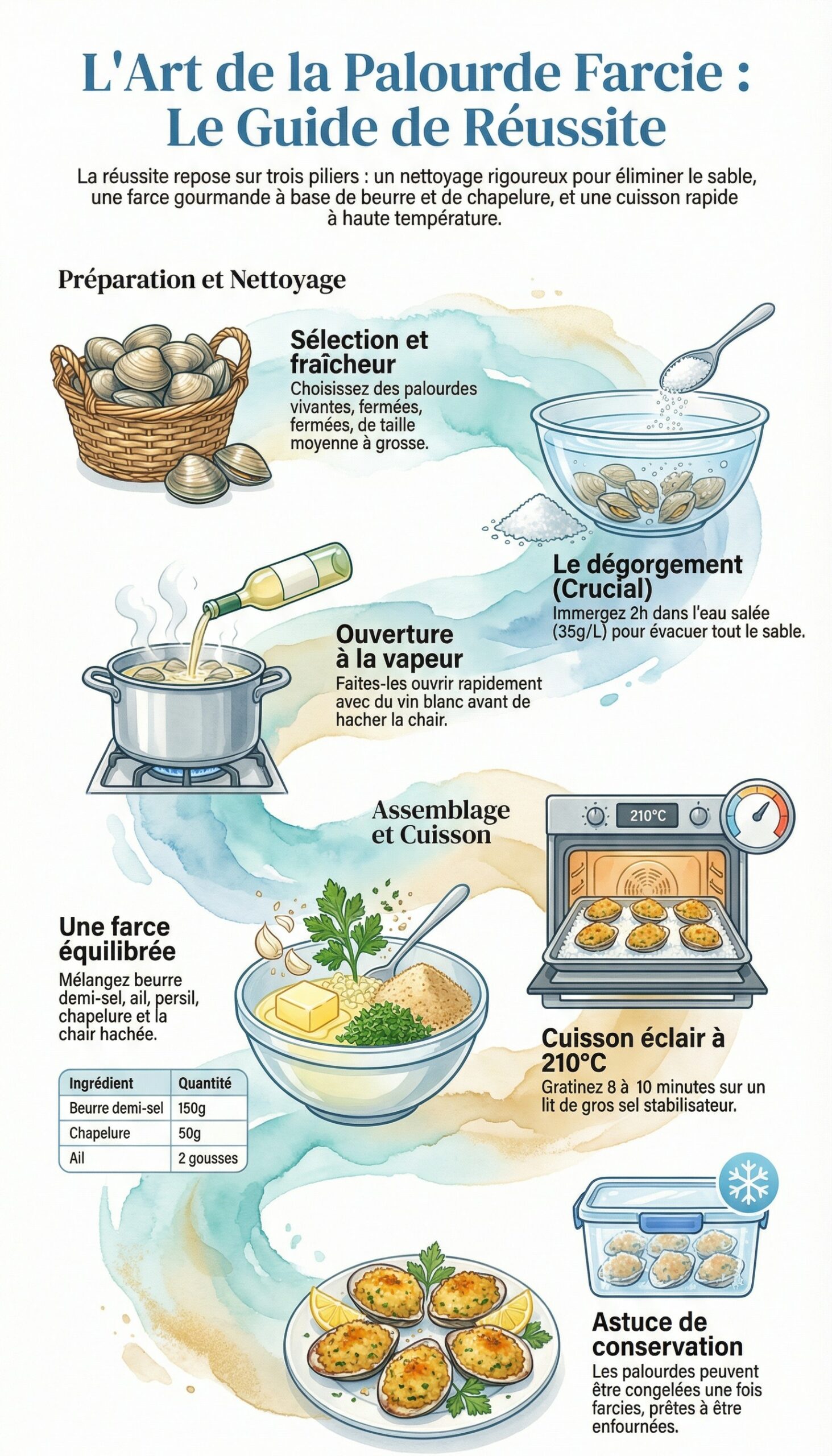 L'Art de la Palourde Farcie : Le Guide de Réussite Complet