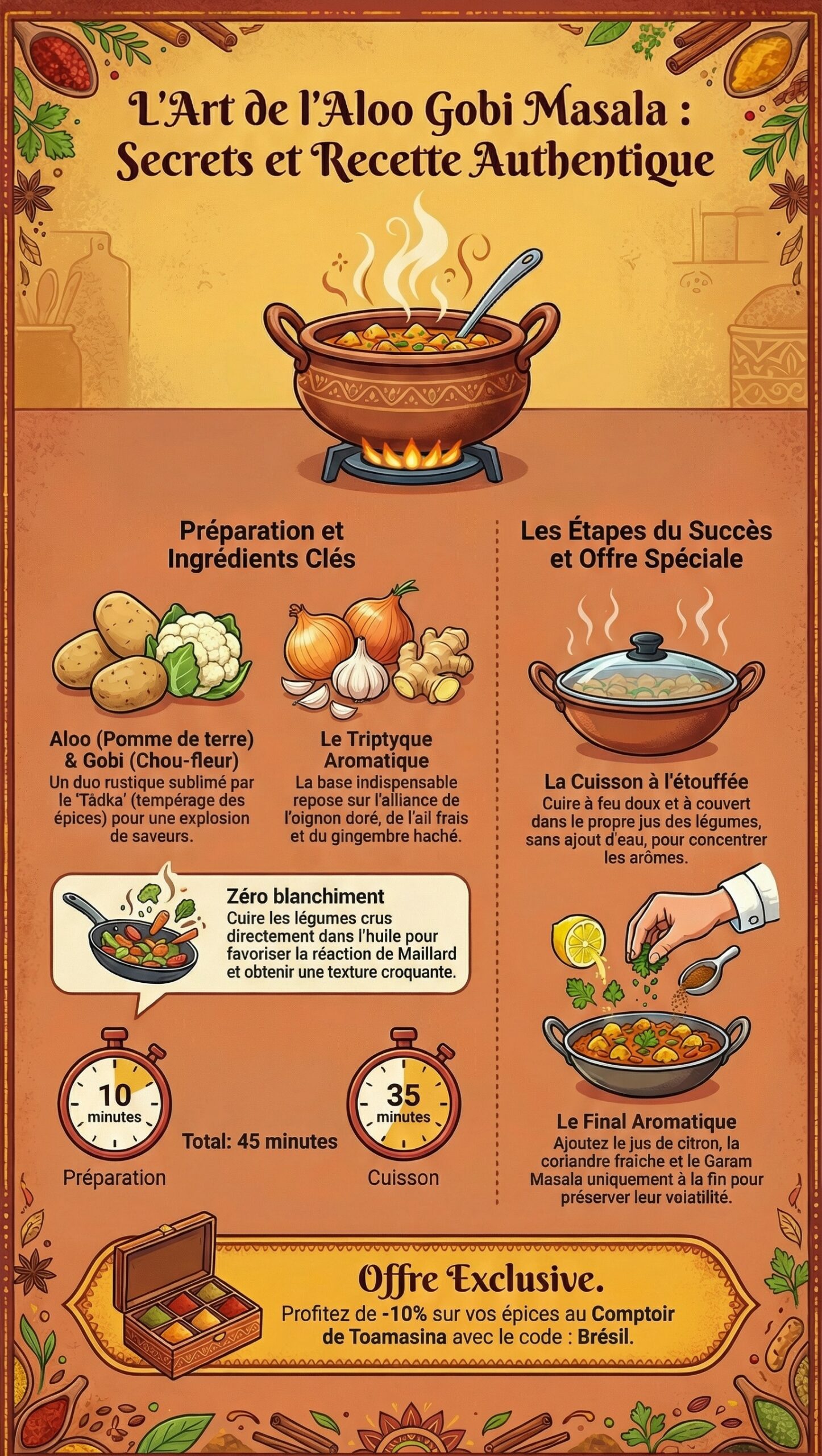 Aloo Gobi Masala recette