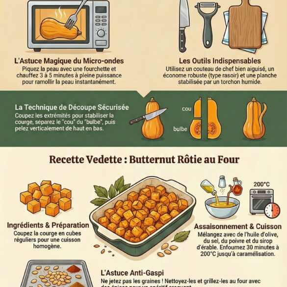 Comment Couper et Peler Facilement une Courge Butternut