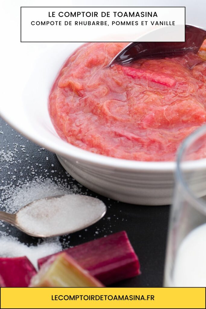 Rhubarbe et vanille de Madagascar pour la confiture