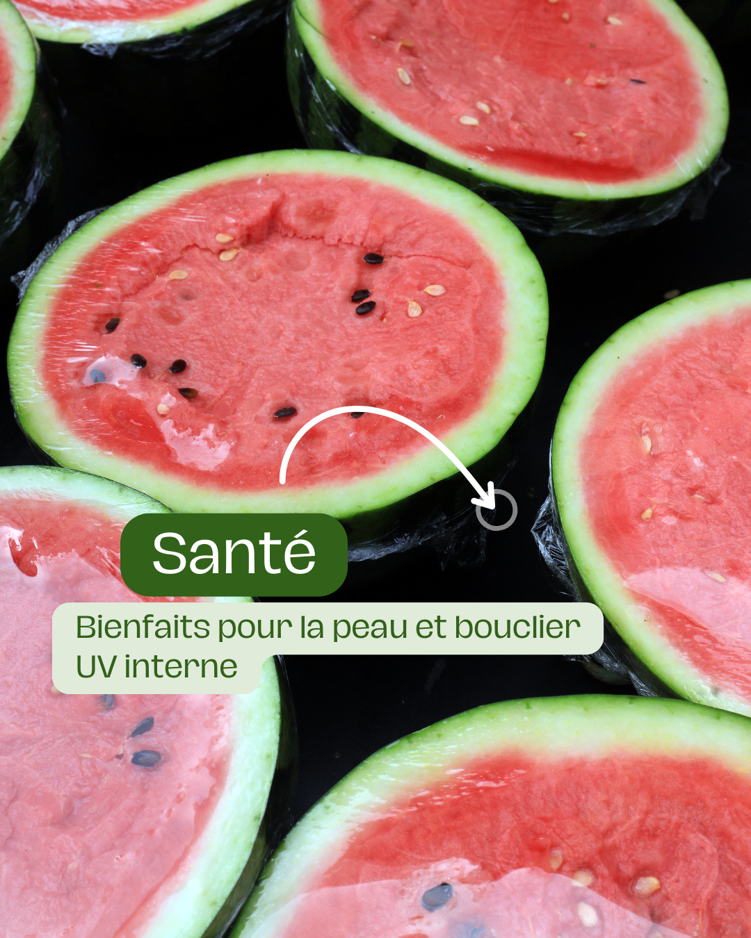 Bienfaits pour la peau et bouclier UV interne