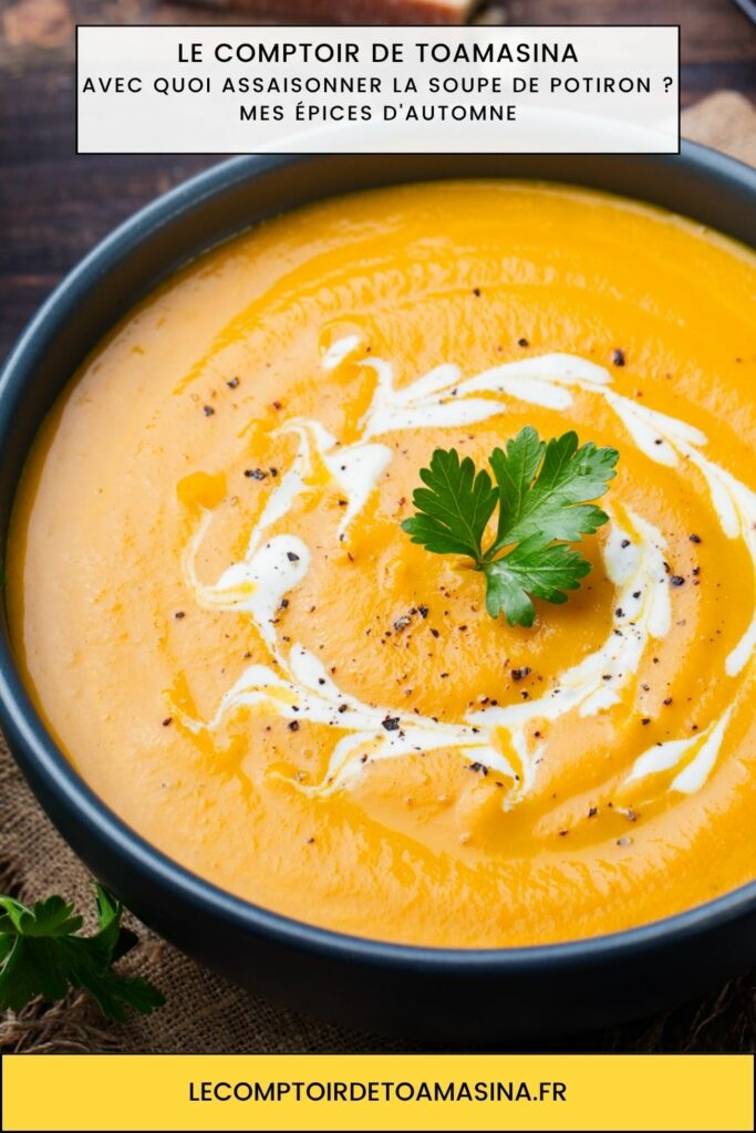 Épices d'automne pour la soupe de potiron