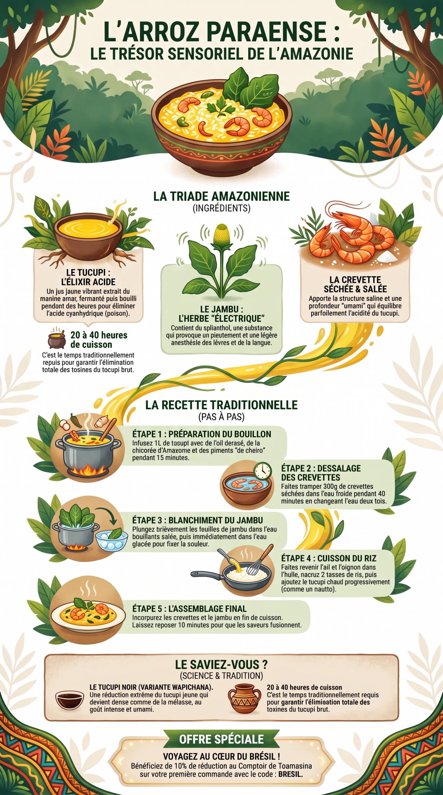 L arroz paraense d Amazonie
