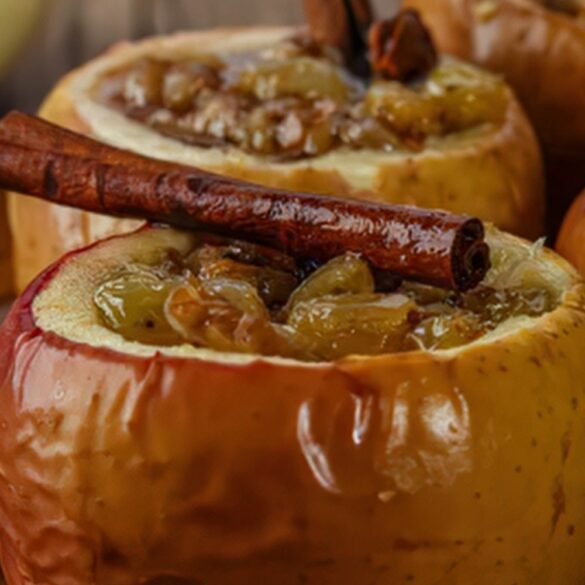 Pommes rôties au four à la cannelle de Madagascar
