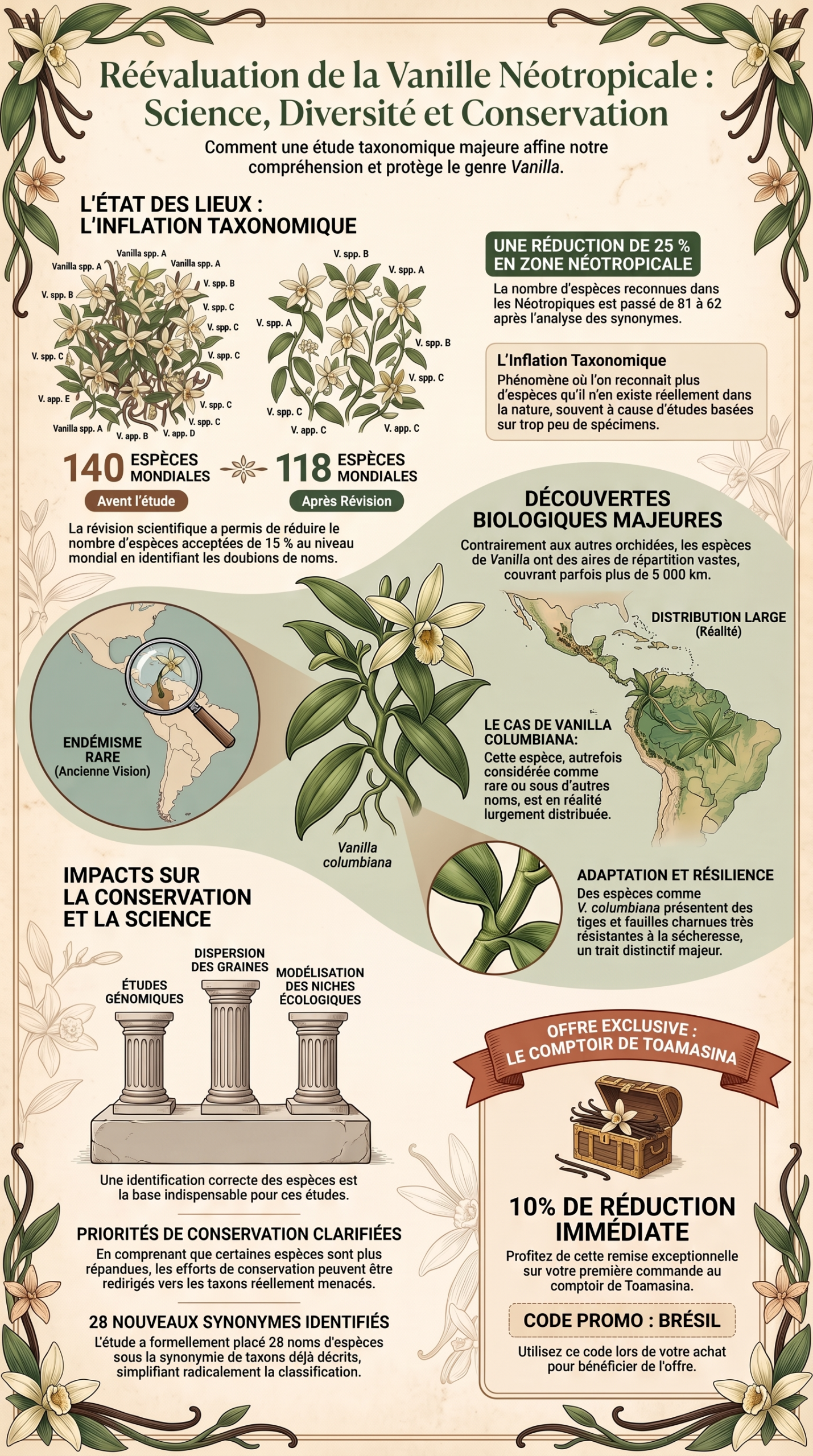 Réévaluation des vanilles néotropicales