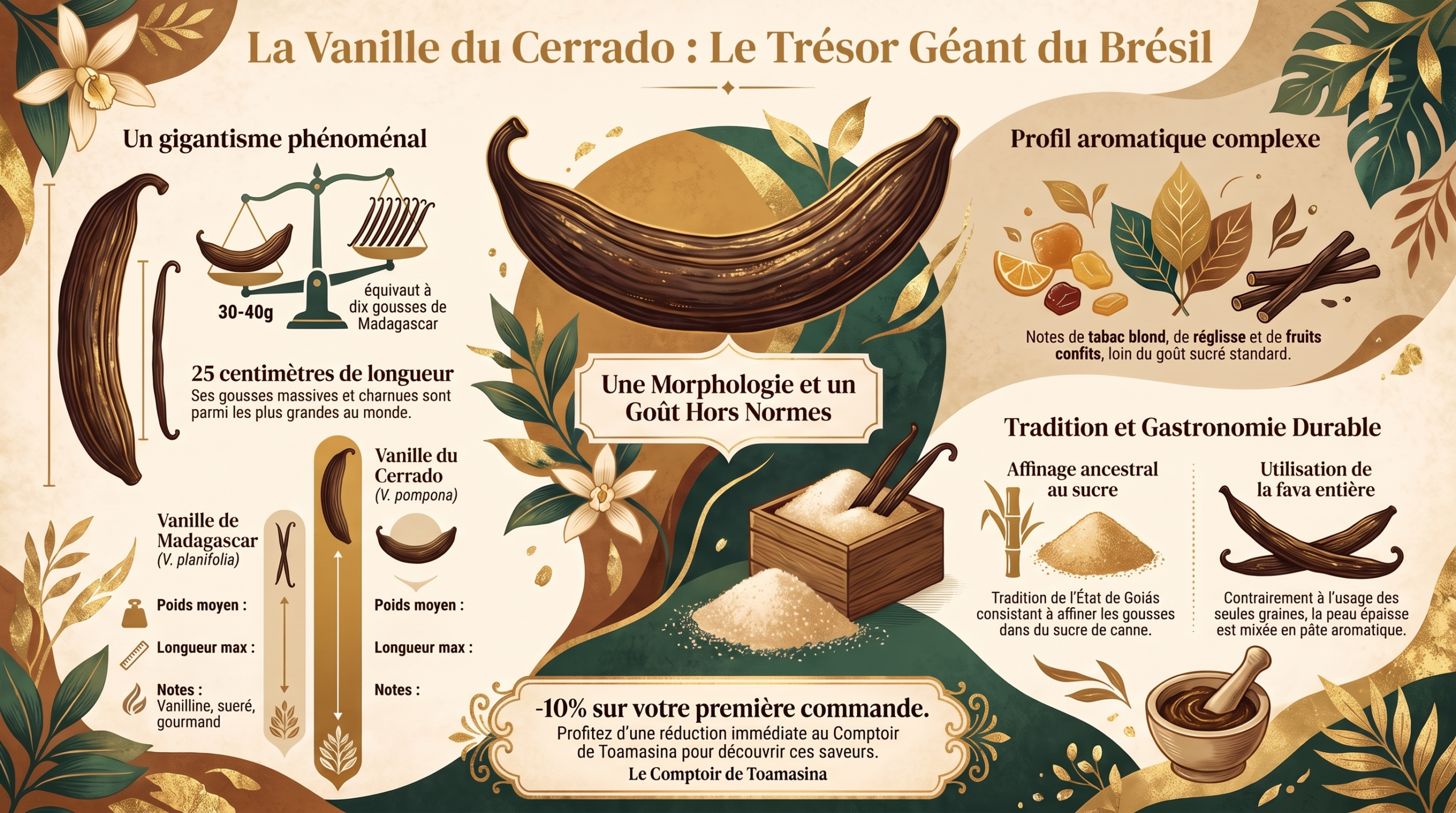 La vanille du Cerrado, vanille sauvage du Brésil